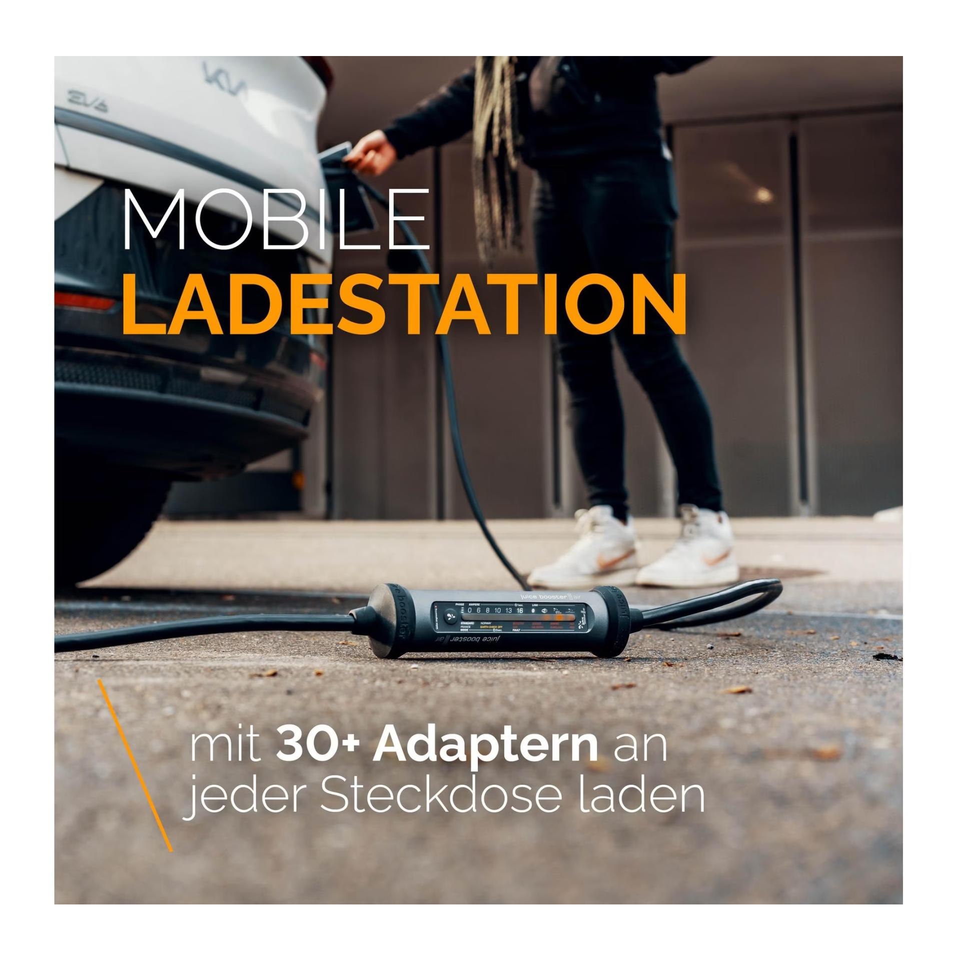 Mobile Wallbox JUICE BOOSTER 3 air Swiss Traveller Set Plus