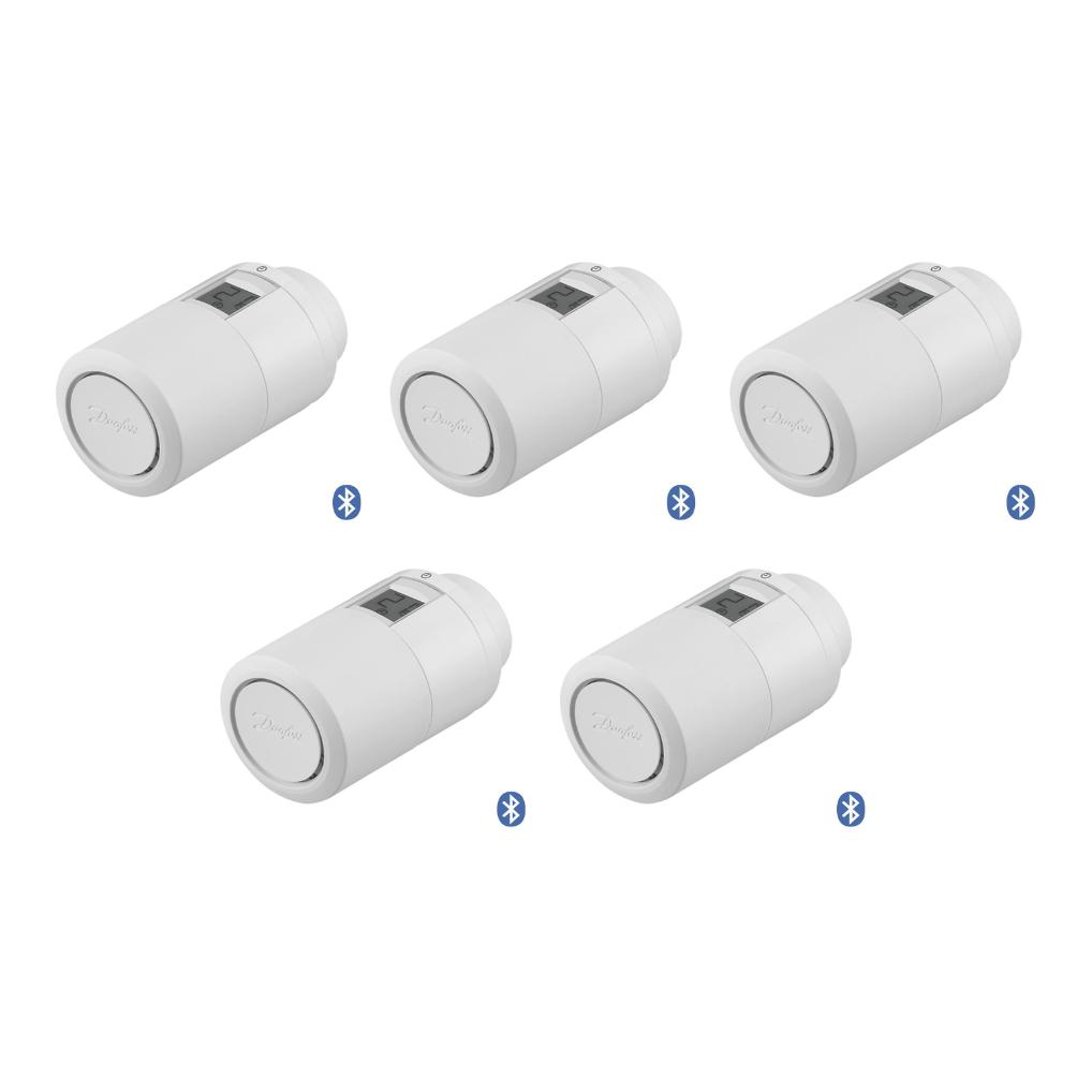 Danfoss Eco Bluetooth™ Elektronischer Heizkörperthermostat, 5er Set