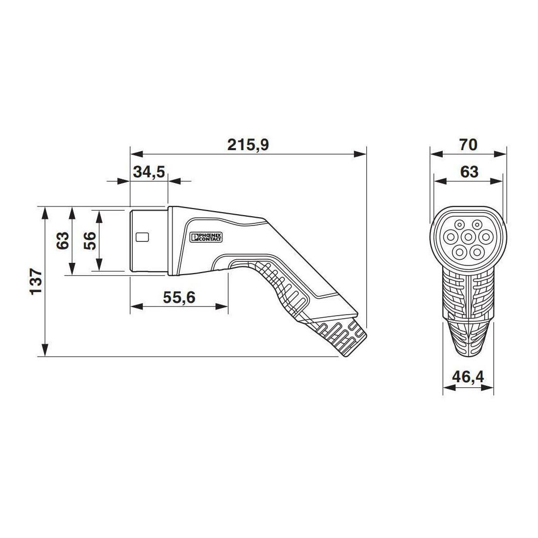 Ladekabel für Elektroauto Typ 2 (26.6kW) 4m Ladekabel für Elektroauto Typ 2 (26.6kW) 4m