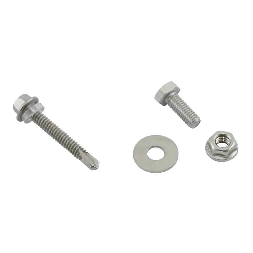 Befestigungssatz für Solarpanels mit Aluminiumrahmen