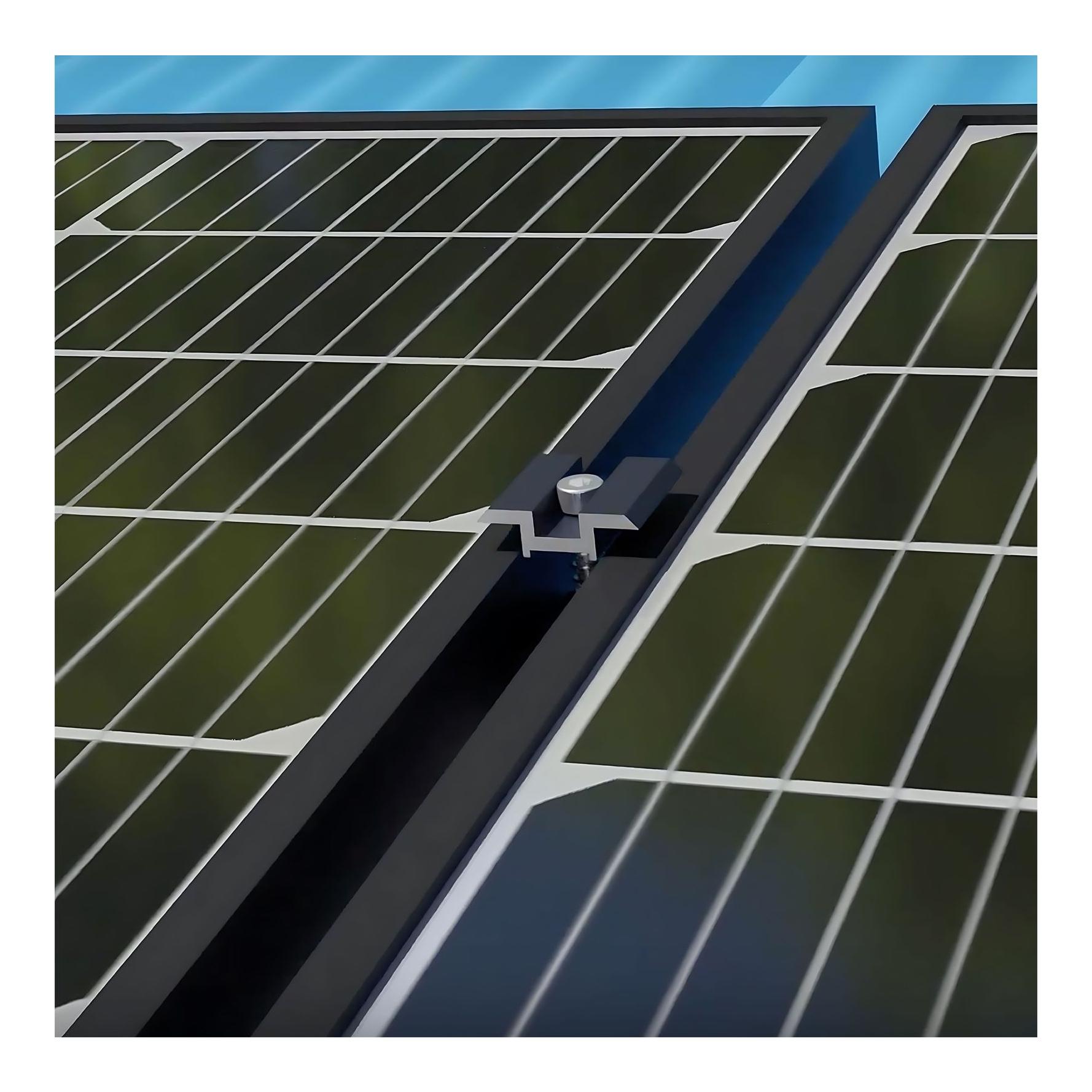 Solarpanel Befestigung ROOF – Metalldach Set (Trapez- & Sandwichblech) für 2 Starr-Panels