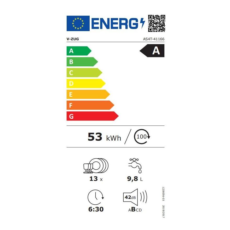 Lave-vaisselle encastrable Adora V4000 V avec glissière