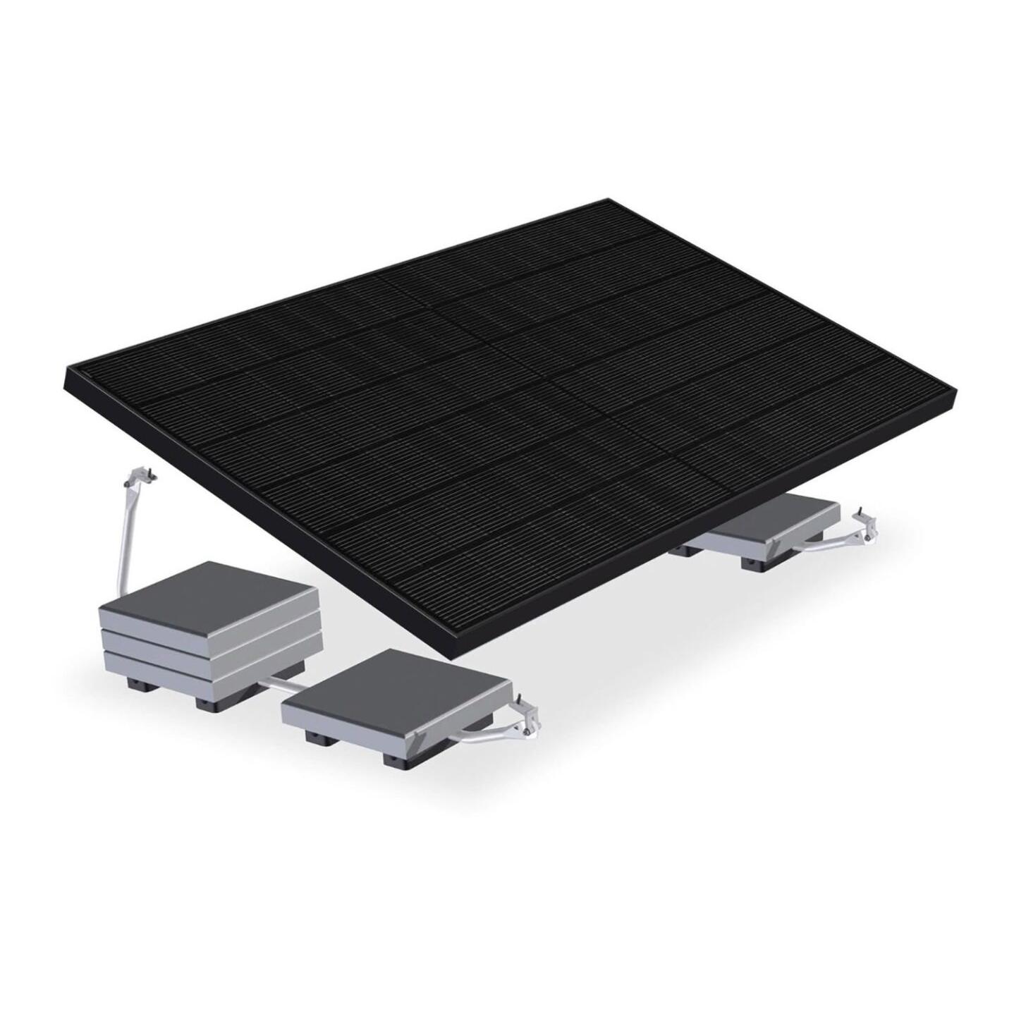 Befestigung STAND - Metallbügel für Bodenmontage, für 1 Starrpanel