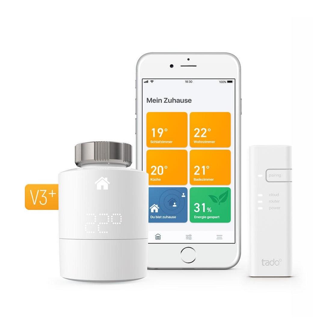 Tado° Smart Thermostat Starter Kit V3+ for 1 radiator - White