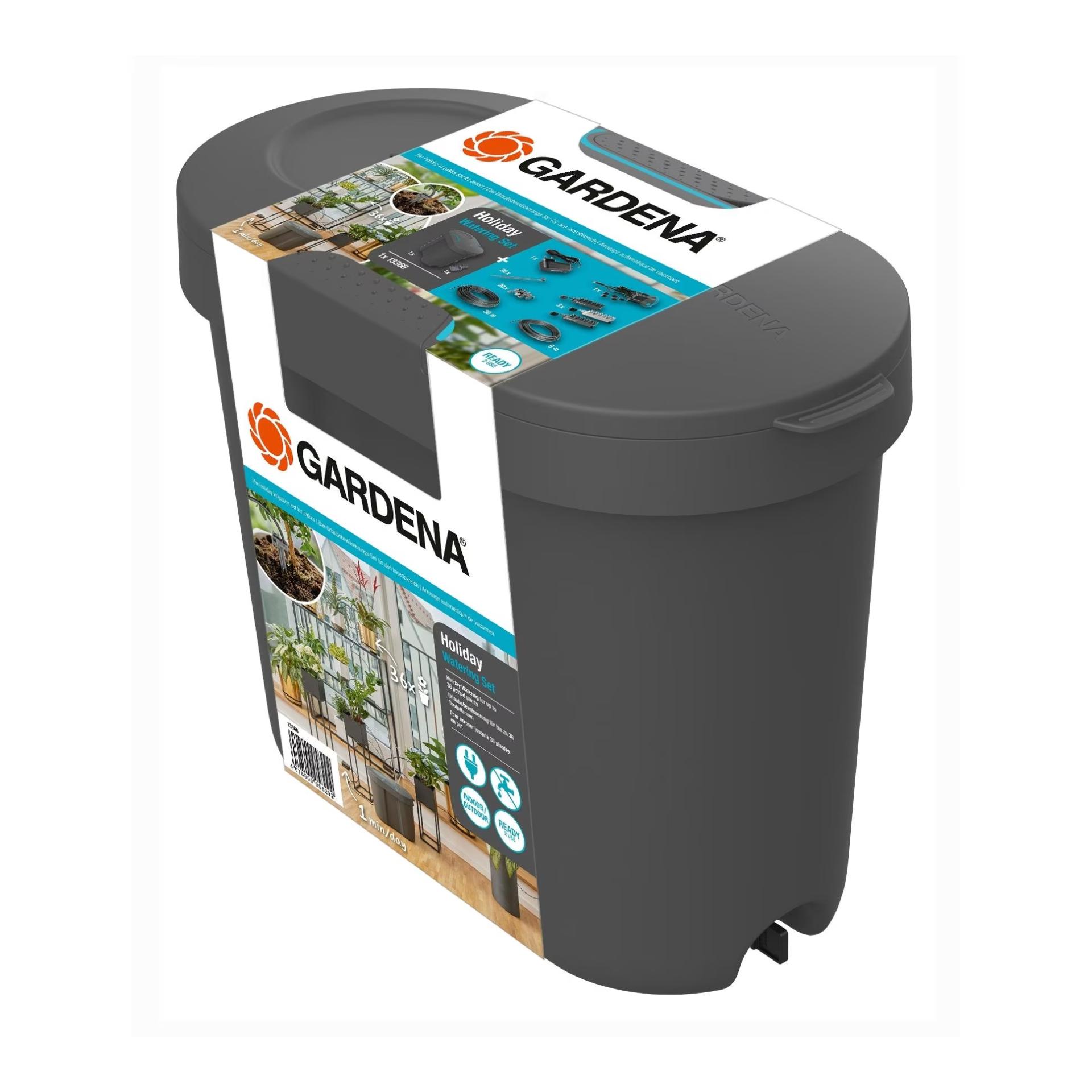 Gardena Bewässerungs-Set AquaBloom mit Wasserbehälter