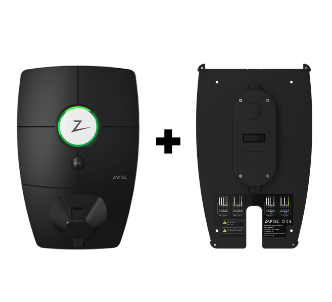 Zaptec Pro Ladestation 4G inkl. Rückplatte